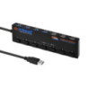 mBeat 4 Port USB 3.0 plus 3 Port USB 2.0 Hub with Switches