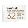 SanDisk Max Endurance 32GB microSD 100MB/s 40MB/s 20K hrs 4K UHD C10 U3 V30 -40Â°C to 85Â°C Heat Freeze Shock Temperature Water 