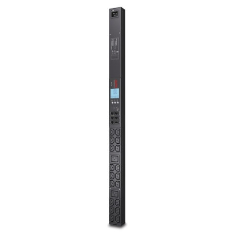 APC METERED VERTICAL PDU, 230V, 16A, 3.3KW, C13(18), C19(2), IEC-320, 2YR