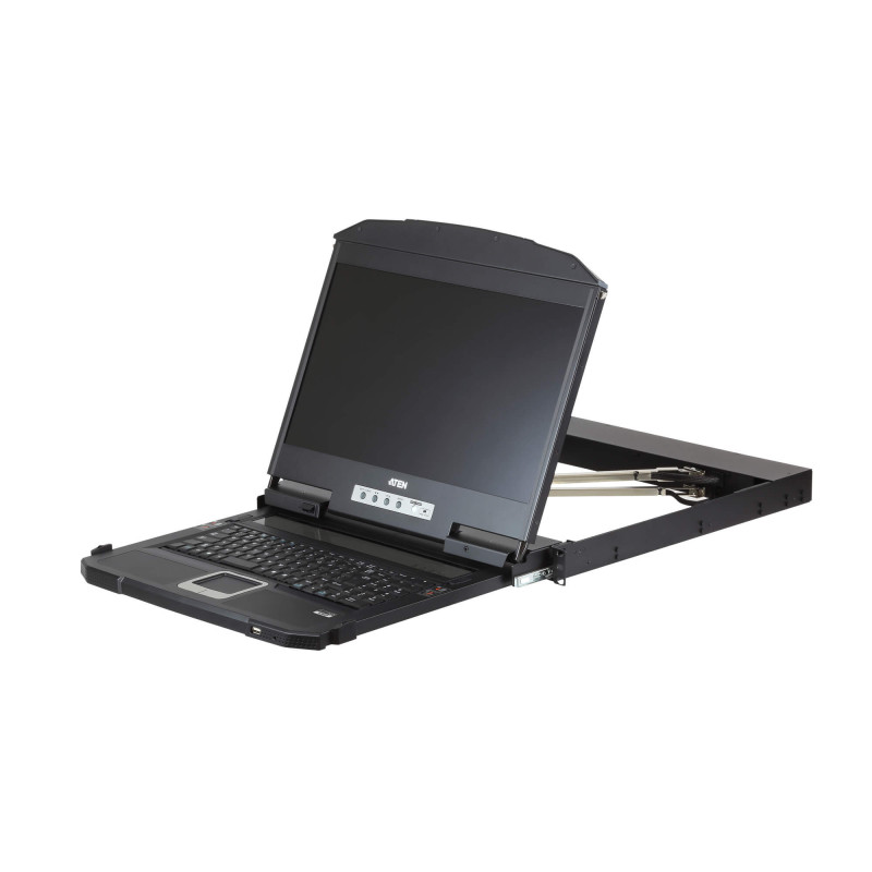 ATEN 18.5" SHORT DEPTH USB HDMI DVI VGA LCD CONSOLE