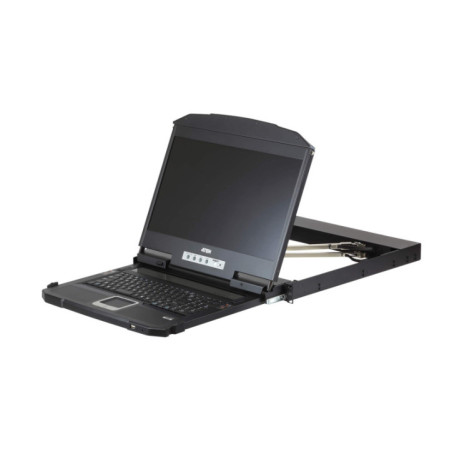 ATEN 18.5" SHORT DEPTH USB HDMI DVI VGA LCD CONSOLE