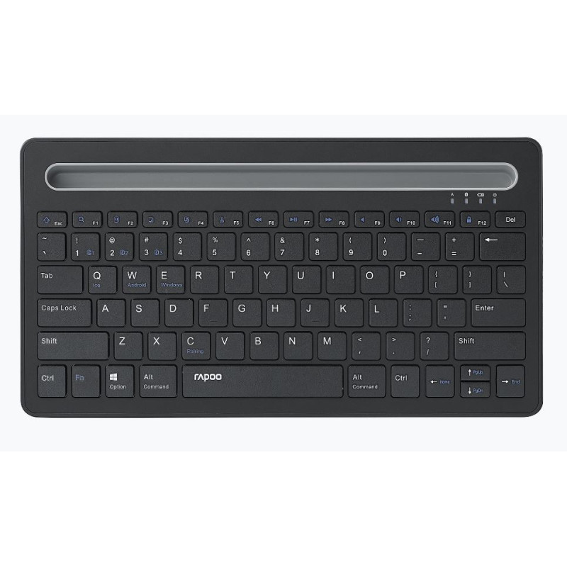 RAPOO XK100 Bluetooth Wireless Keyboard - Switch Between Multiple Devices, Computer, Compact and Stylish. Tablet and Smart Phone