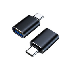 8Ware USB-A female to USB-C Male OTG Adapter For Laptop, Wall Chargers,Phone Black