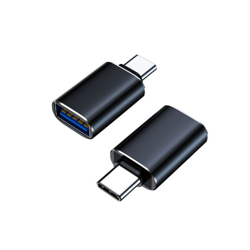8Ware USB-A female to USB-C Male OTG Adapter For Laptop, Wall Chargers,Phone Black
