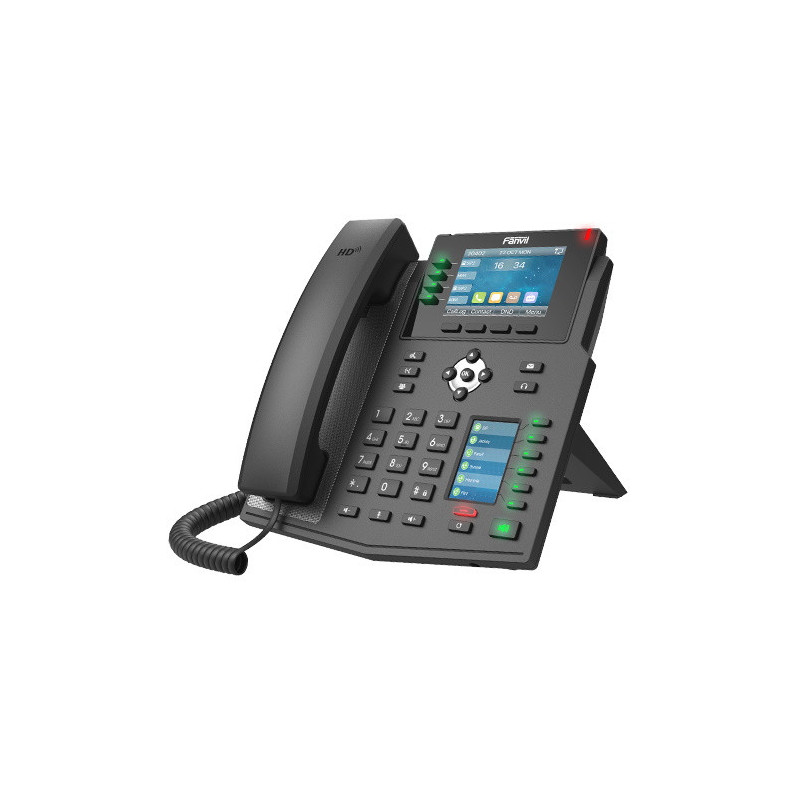 Fanvil X5U High End Enterprise IP Phone - 3.5' Colour Screen, 16 Lines, 40 x DSS Buttons, Dual Gigabit NIC,Bluetooth, *SBC Ready