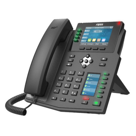 Fanvil X5U High End Enterprise IP Phone - 3.5' Colour Screen, 16 Lines, 40 x DSS Buttons, Dual Gigabit NIC,Bluetooth, *SBC Ready