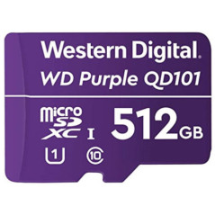 Western Digital WD Purple 512GB MicroSDXC Card 24/7 -25Â°C to 85Â°C Weather & Humidity Resistant for Surveillance IP Cameras mDV