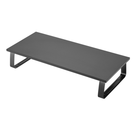 mbeatÂ® activiva Ergolife Black Monitor Stand Riser Ergonomic design Durable and long lasting stainless steel construct Product 