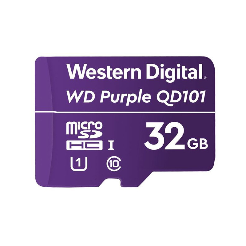 Western Digital WD Purple 32GB MicroSDXC Card 24/7 -25Â°C to 85Â°C Weather & Humidity Resistant Surveillance IP Camera DVR NVR D