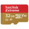 SanDisk Extreme 32GB microSD SDHC V30 U3 C10 A1 UHS-1 100MB/s R 60MB/s W 4x6 SD Adaptor Android Smartphone Action Camera Drones 