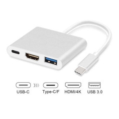 8Ware USB Type-C to HDMI Adapter Cable with Type-C Charging Port - Up to 60W