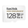 SanDisk High Endurance MicroSDxc Card - Sqqnr 128G - Uhs I - C10 - U3 - V30 - 100Mb/S R - 40Mb/S W - Sd Adaptor - 2Y
