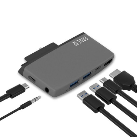 mbeatÂ®  Edge Go Multifunction USB- C Hub for Microsoft Surface Go ï¼USB 3.0 Data x 2, USB-C Data x 1, HDMI, 3.5mm Audio, USB-C