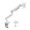 Brateck Single Monitor Premium Slim Aluminum Spring White Monitor Arm - 17in-32in
