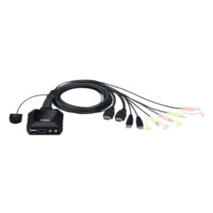 Aten 2 Port USB 4K @60Hz HDMI Cable KVM Switch