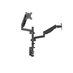 Brateck Dual Monitor Full Extension Gas Spring Dual Monitor Arm (independent Arms) Fit Most 17'-32' Monitors Up to 8kg per scree