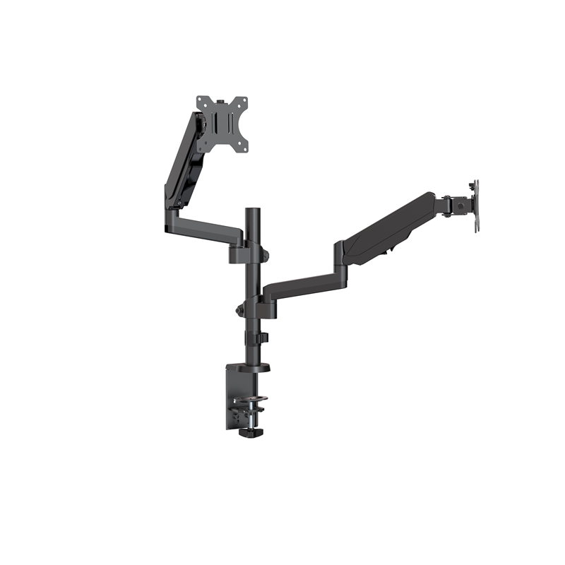 Brateck Dual Monitor Full Extension Gas Spring Dual Monitor Arm (independent Arms) Fit Most 17'-32' Monitors Up to 8kg per scree