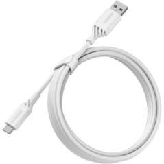 OtterBox USB-C to USB-A (2.0) Cable (2M) - White (78-52660), 3 AMPS (60W), 3K Bend/Flex, Samsung Galaxy, Apple iPhone, iPad, Mac