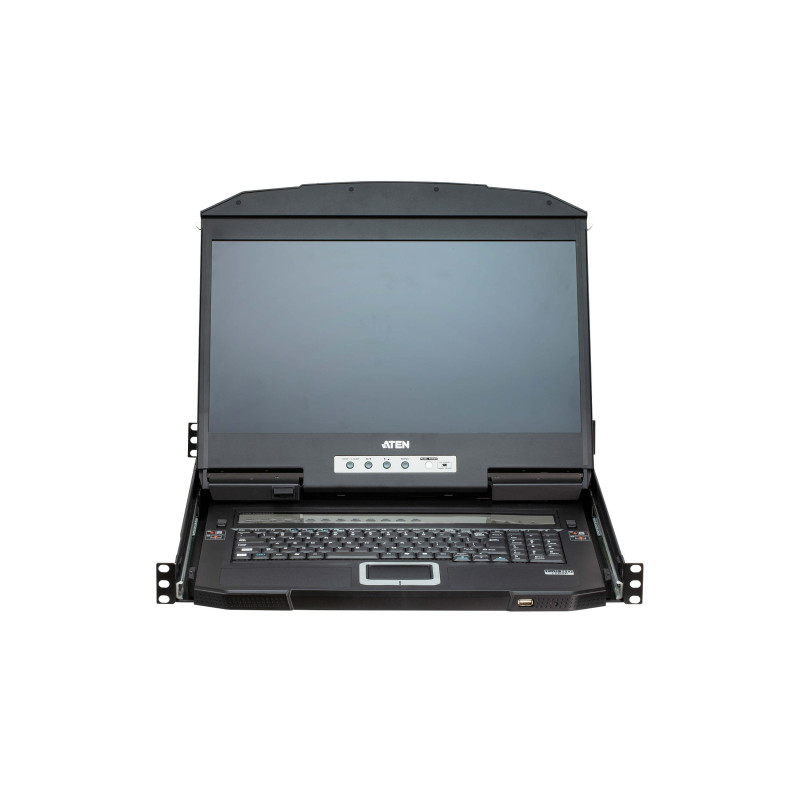 ATEN 18.5" SHORT DEPTH 4-PORT HDMI LCD KVM