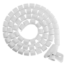 Brateck 20mm/0.79' Diameter Coiled Tube Cable Sleeve  Material Polyethylene(PE) Dimensions 1000x20mm - White (LS)