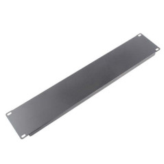 LDR 2U 19in Blanking Panel - Rack Mountable 19in - Black Metal Construction