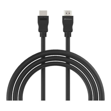 Verbatim HDMI 1.4b Cable 1m - Support 4K FHD, 3D Compatible, Audio Return Channel (ARC) HIgh Performance Premium Cable. Black Co