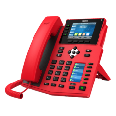 Fanvil X5U-RED High End Enterprise IP Phone - 3.5' Colour Screen, 16 Lines, 40 x DSS Buttons, Dual Gigabit NIC,Bluetooth - 2 Yea