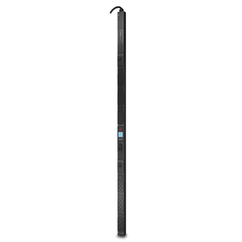 APC METERED VERTICAL PDU, 230V, 32A, 7.4KW, C13(36), C19(6), IEC-309, 2YR