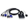 Aten 2 Port USB VGA Cable KVM Switch