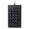 RAPOO K10 Wired Numeric NumberPad Keyboard -  Spill Resistant Design, Laser Carved Keycap, Spill-Resistant Design