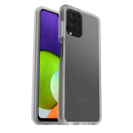 OtterBox React Samsung Galaxy A22 4G (6.4') Case Clear - (77-82989), Antimicrobial,DROP+ Military Standard,Raised Edges, 7 Years