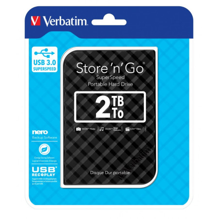 STORE 'N' GO USB 3.0 HDD GRID 2TB BLACK