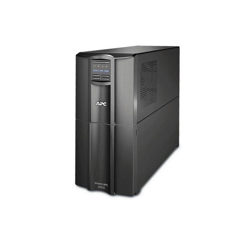 APC SMART UPS(SMT) 3000VA, IEC(8), USB, SERIAL, SMART SLOT, LCD,TWR, SMART CONNECT-3Y WTY
