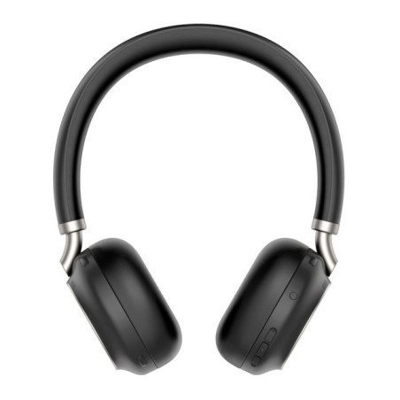 Yealink BH76 Teams Certified Bluetooth Wireless Stereo Headset, Black, ANC, USB-C, Rectractable Microphone, 35 hours battey life