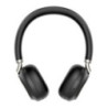 Yealink BH76 Teams Certified Bluetooth Wireless Stereo Headset, Black, ANC, USB-C, Rectractable Microphone, 35 hours battey life