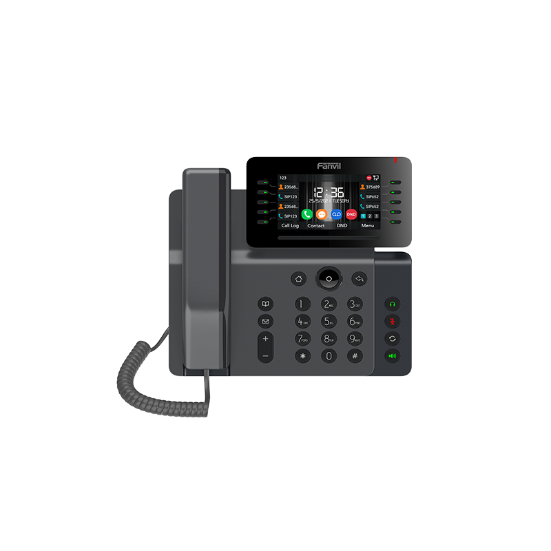 Fanvil V65 Prime Business Phone, 4.3' Adjustable Screen, built-in BT and Wi-Fi, 20 Lines, 45 DSS Keys, HD Voice Quality, SBC Rea
