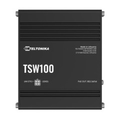 Teltonika TSW100 Industrial POE+ Ethernet Switch, 4 x PoE+ Ports, Power Up to 120W, 5 x Gigabit Ethernet with speeds up to 1000 