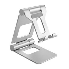 Brateck Aluminium Foldable Stand Holder for Phones and Tablets- Silver, 125x75x17mm, Applicable Device:Smartphone & Tablet  (LS)