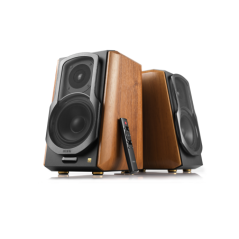 Edifier S1000MKII 2.0 Active Lifestyle Bookshelf Bluetooth Studio Speakers Brown