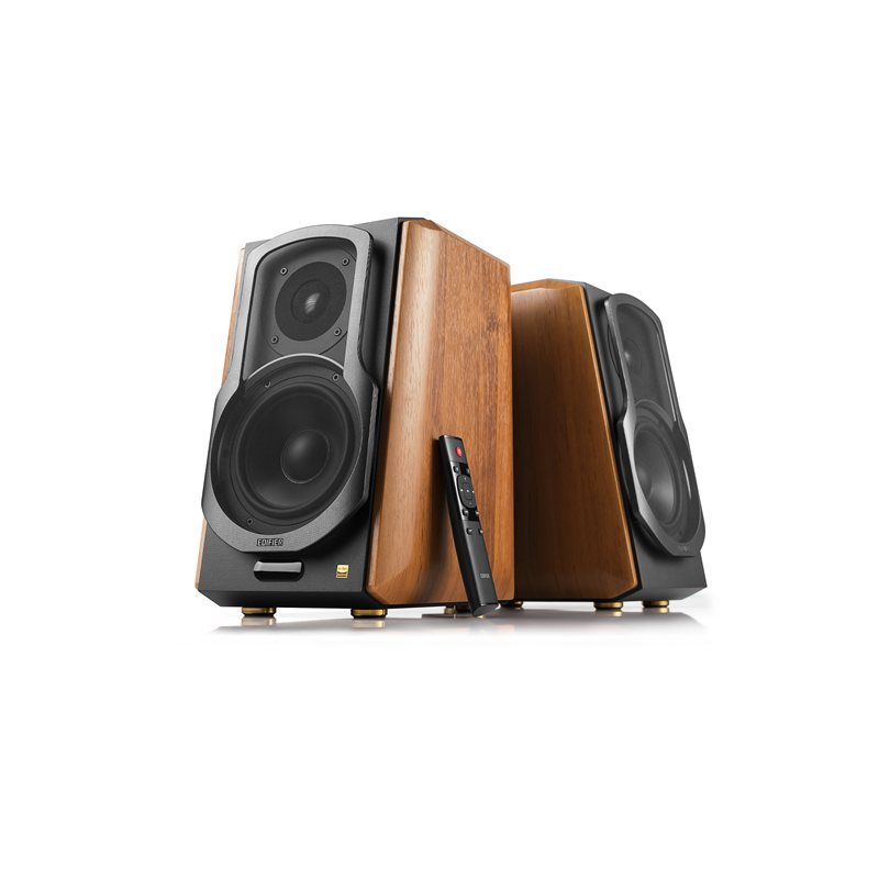 Edifier S1000MKII 2.0 Active Lifestyle Bookshelf Bluetooth Studio Speakers Brown