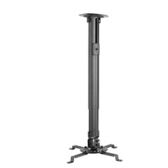 Brateck Steel Projector Ceiling Mount in Black Fit most Projectors Up to 13.5kg, 334x334x900mm, Installation: Ceiling Mounted (L