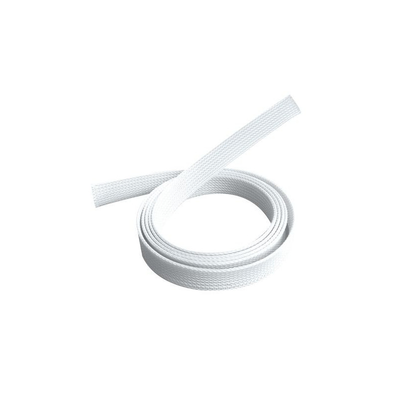 Brateck Braided Cable Sock (40mm/1.6' Width)  Material Polyester Dimensions1000x40mm -- White (LS)