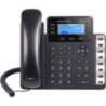 Grandstream GXP1630 3 Line IP Phone, 3 SIP Accounts, 132 x 64 Backlit LCD Display, HD Audio, Dual-Switched Gigabit Ports, Powera