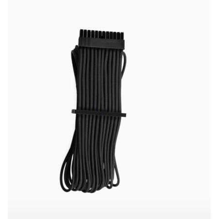 For Corsair PSU - BLACK Premium Individually Sleeved ATX 24-Pin Cable Type 4 Gen 4 â Black(LS)
