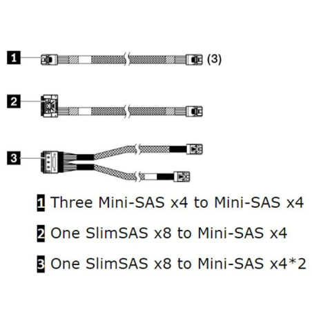 THINKSYSTEM SR250 V2 X350/X40 RAID CABLE