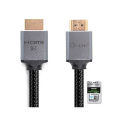 Oxhorn 5m HDMI2.1a Certified Male to Male 8K @60Hz 3D Ultra luminum Header Cable