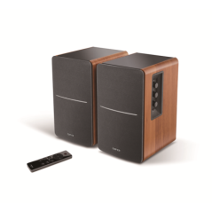 Edifier R1280DBS - 2.0 Lifestyle Bookshelf Bluetooth Studio Speakers - Optical/Coaxial, Bluetooth, Line In1, Line2, R/L: 21W+21W