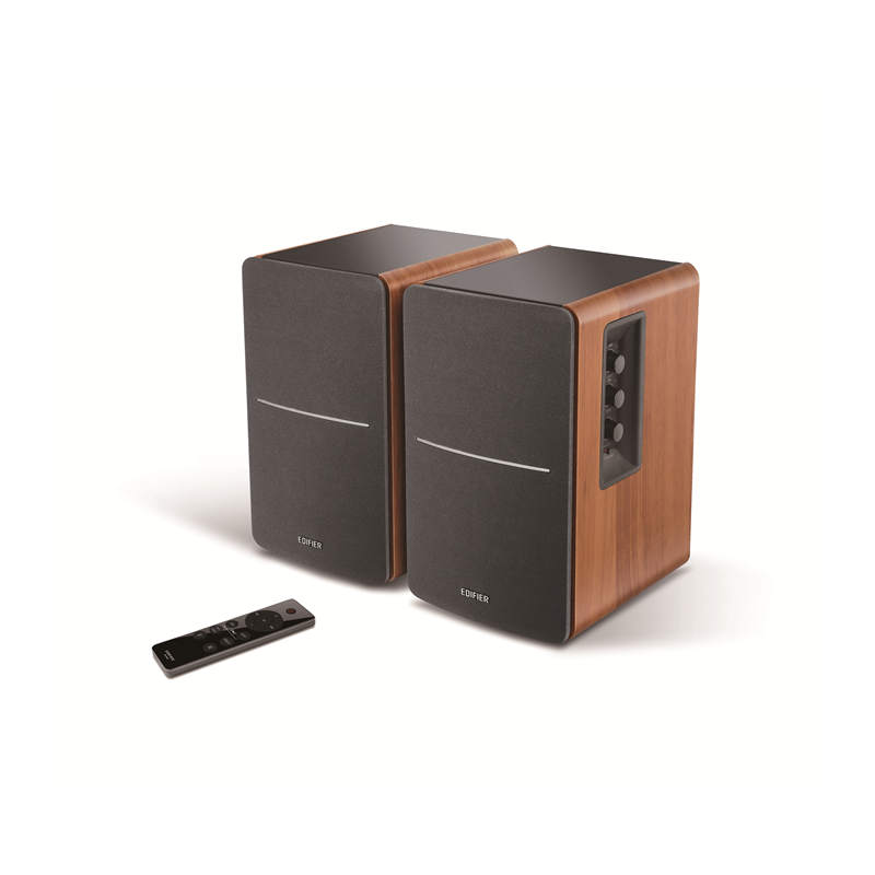Edifier R1280DBS - 2.0 Lifestyle Bookshelf Bluetooth Studio Speakers - Optical/Coaxial, Bluetooth, Line In1, Line2, R/L: 21W+21W