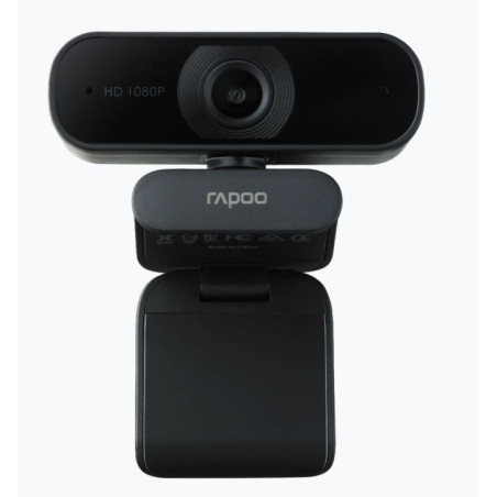 RAPOO C260 Webcam FHD 1080P/HD720P, USB 2.0, 95 degrees Wide Angle, Autofocus, Noise cancelling Mic. - Ideal for TEAMS, Zoom