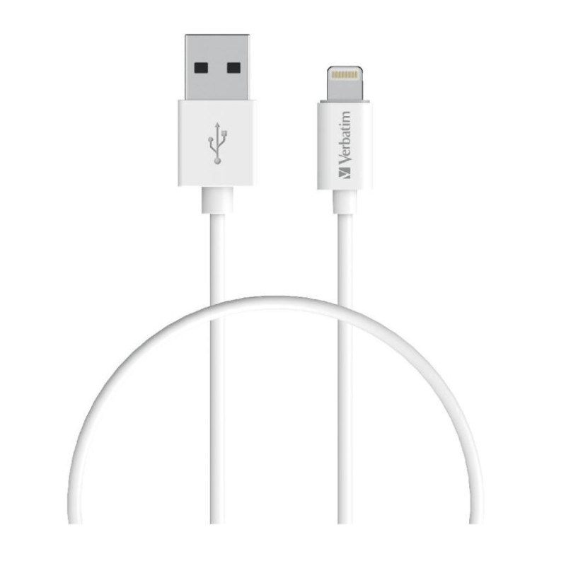 CHARGE SYNC LIGHTNING CABLE 1M - WHITE